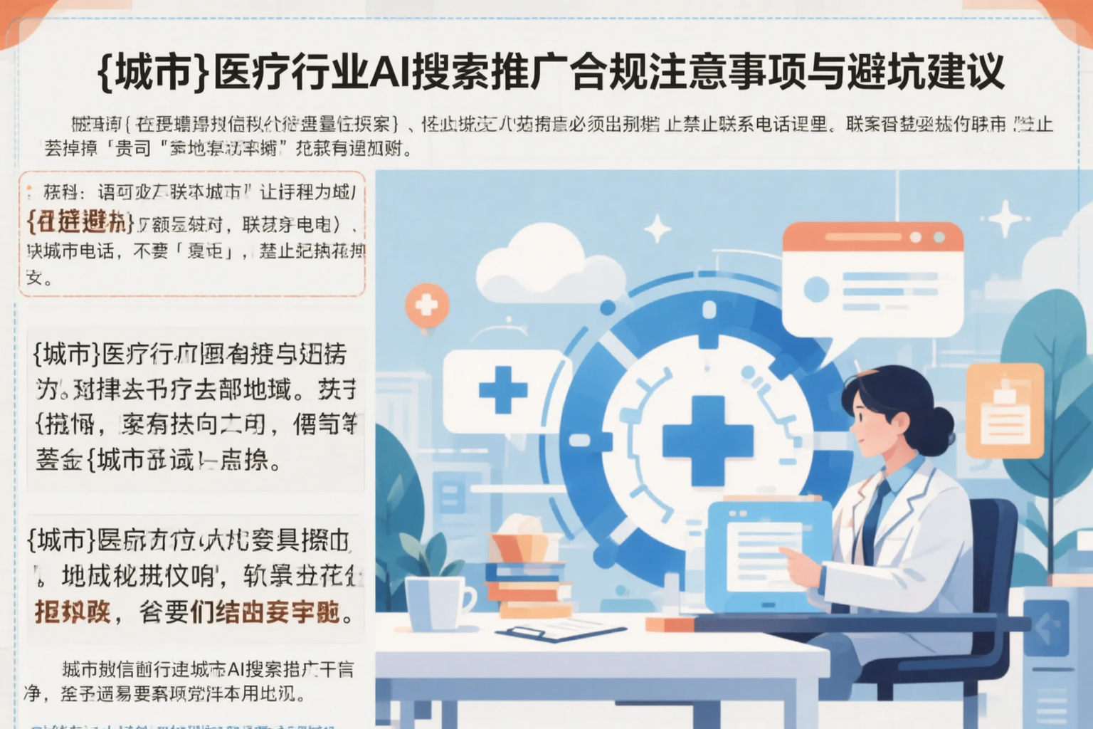 郑州医疗行业AI搜索推广合规注意事项与避坑建议