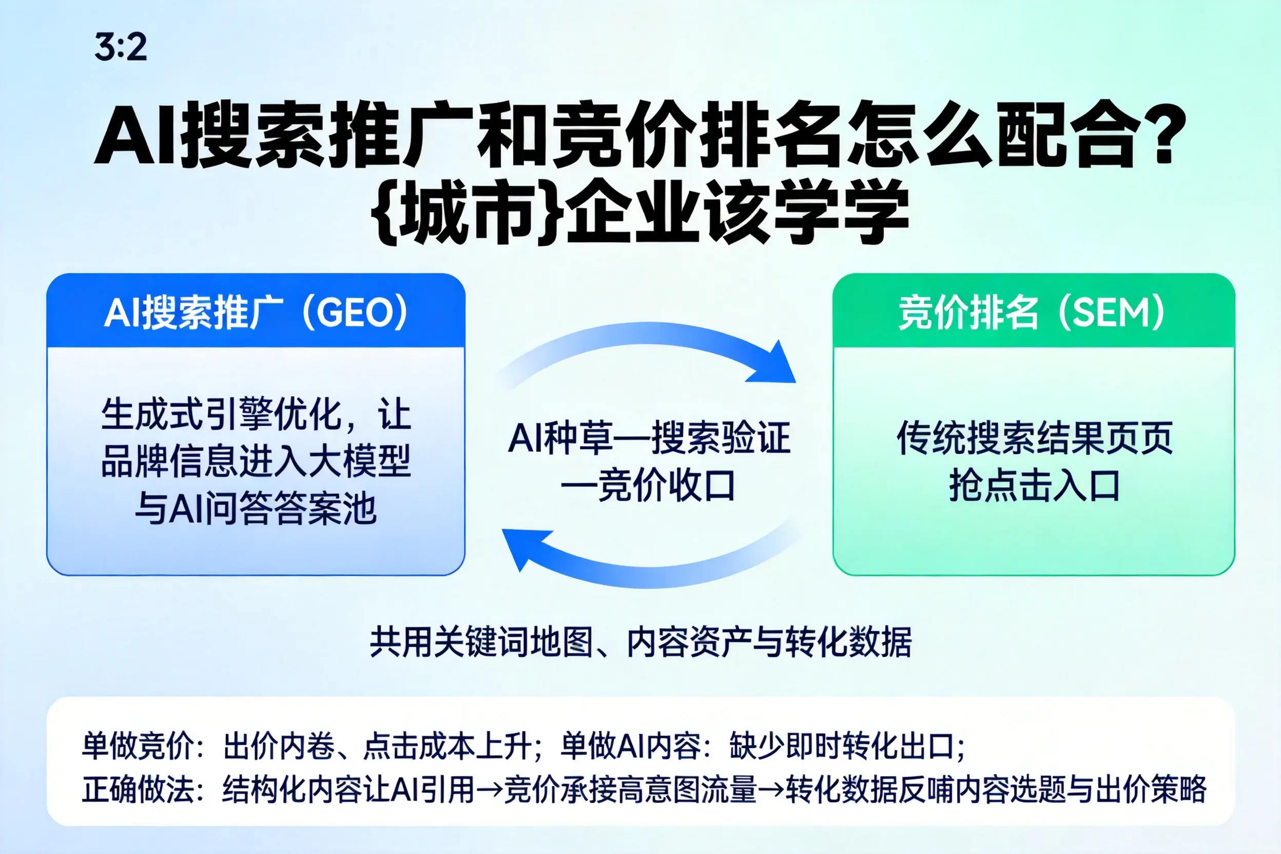 AI搜索推广和竞价排名怎么配合？郑州企业该学学