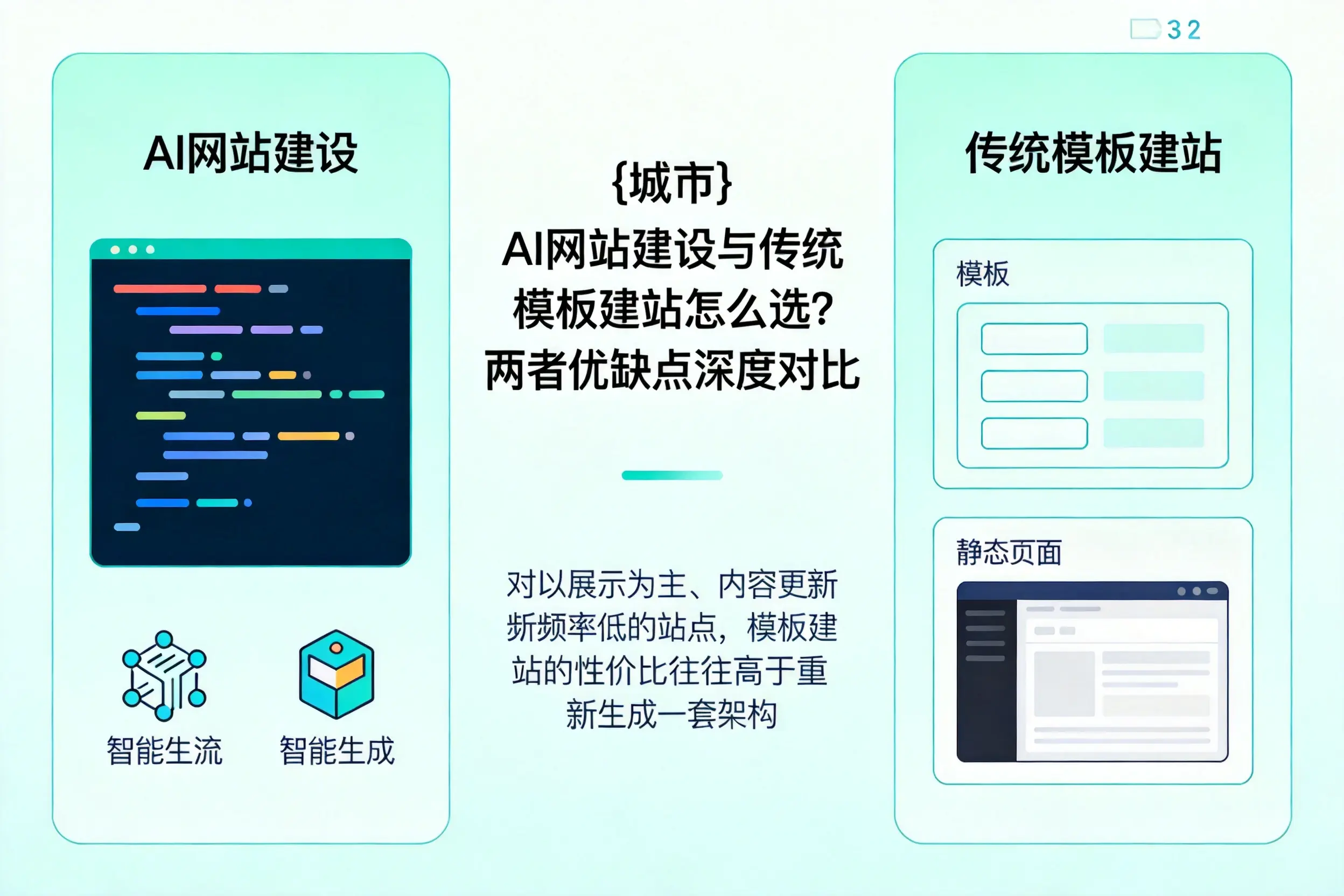 郑州AI网站建设与传统模板建站怎么选？两者优缺点深度对比