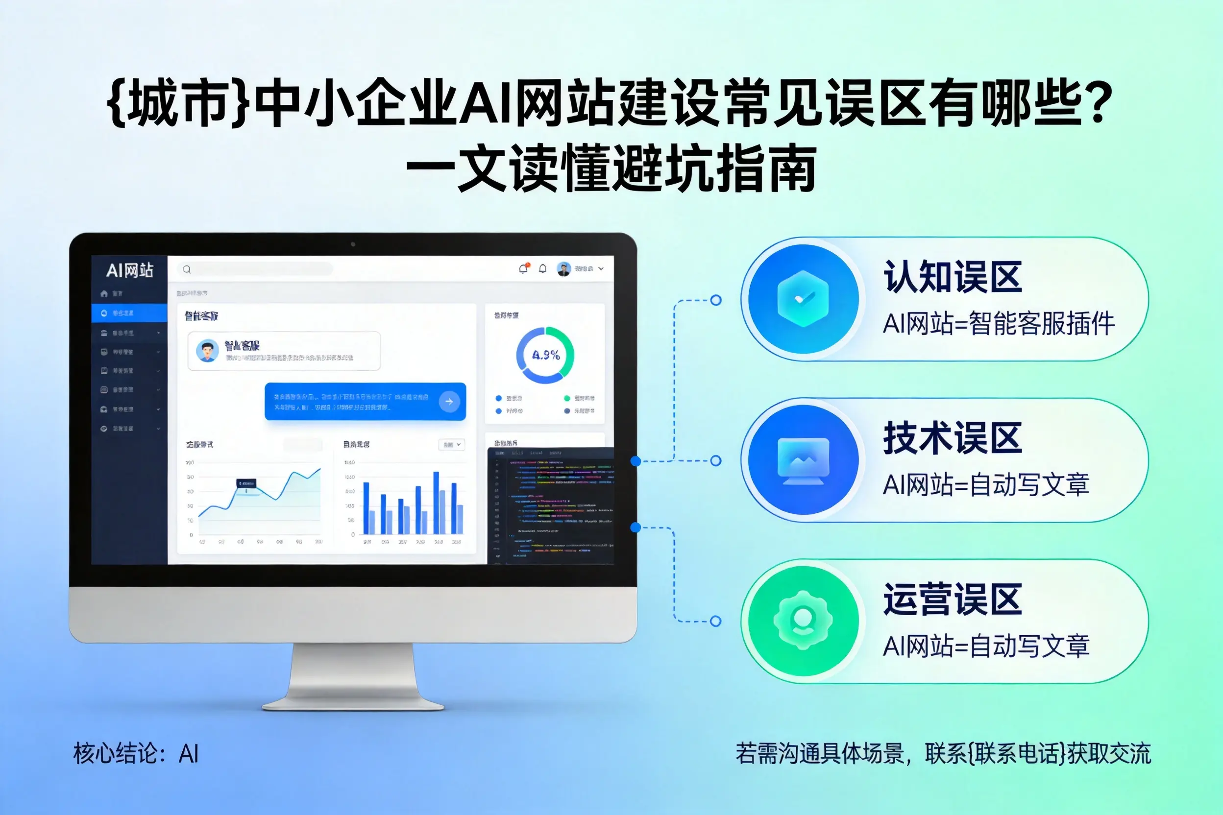 郑州中小企业AI网站建设常见误区有哪些？一文读懂避坑指南