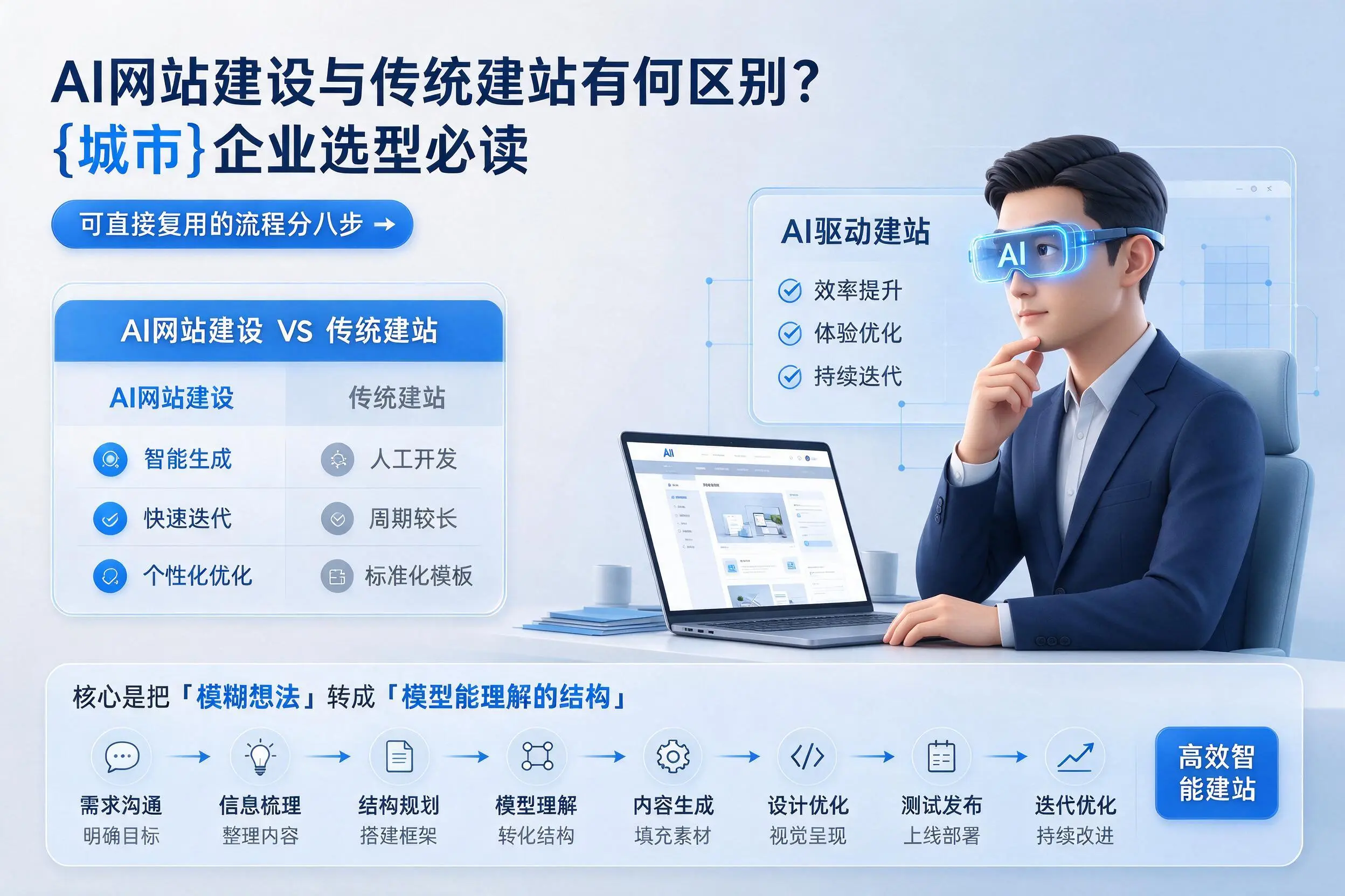 AI网站建设与传统建站有何区别?郑州企业选型必读