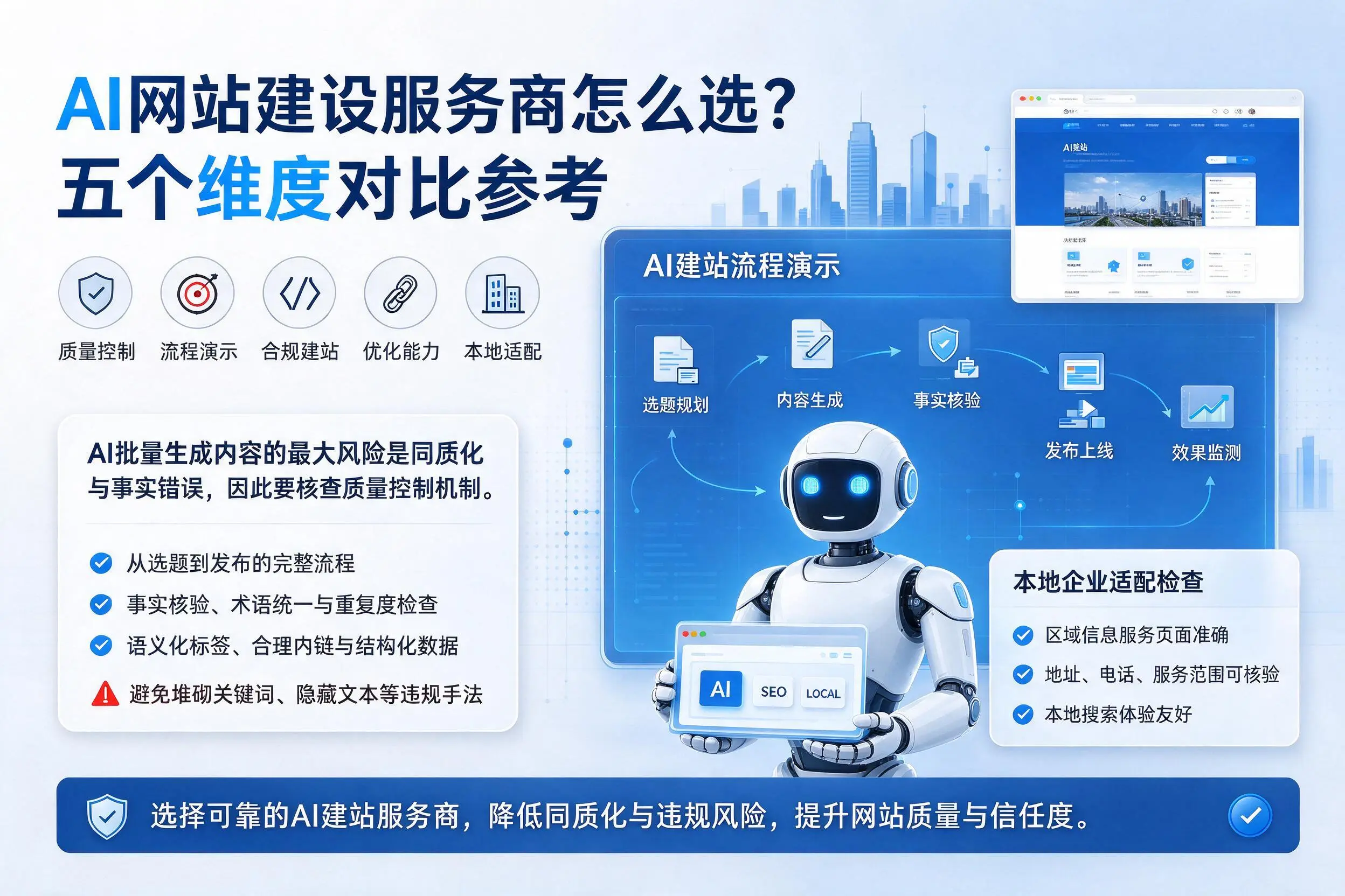 郑州AI网站建设服务商怎么选?五个维度对比参考