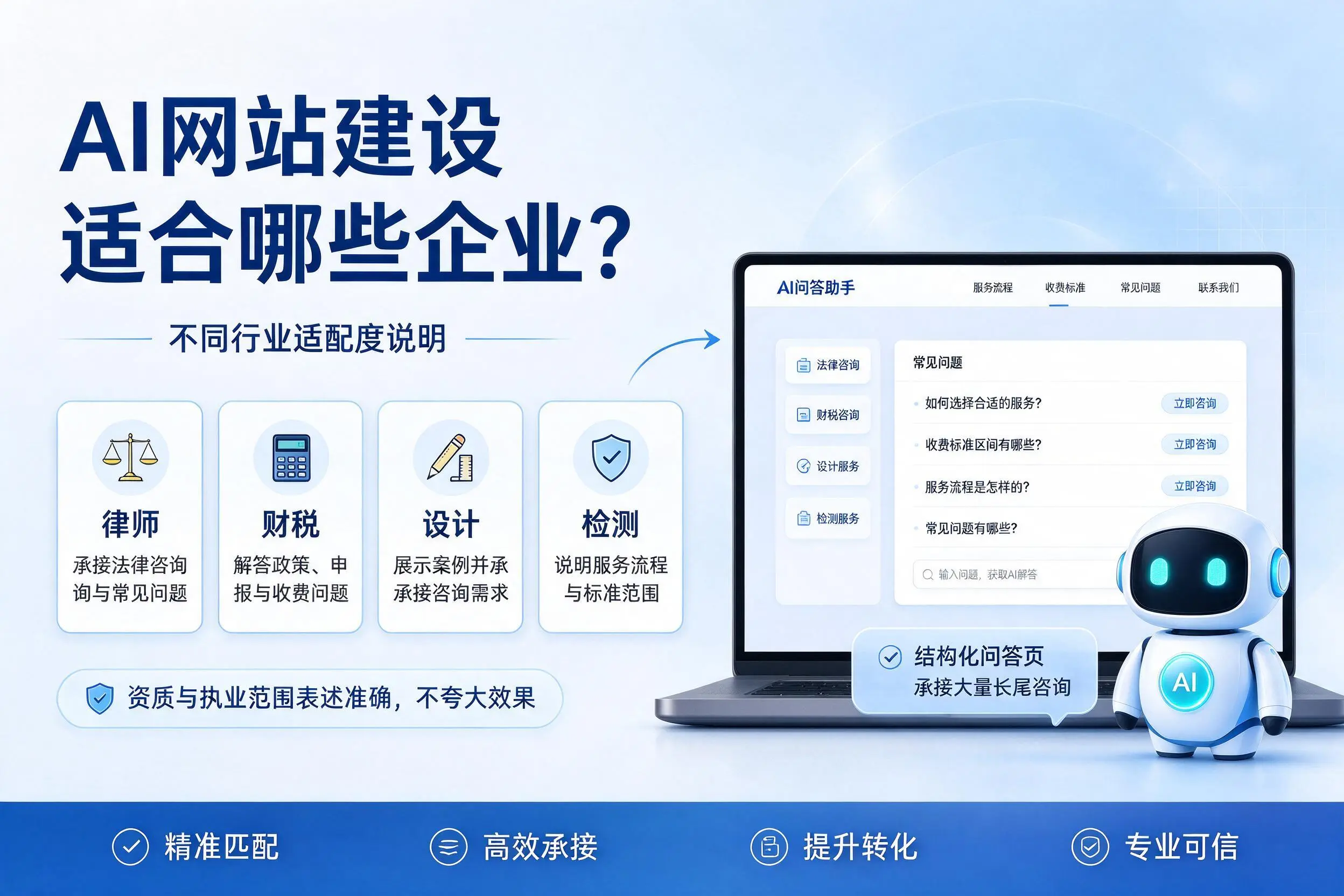 AI网站建设适合哪些企业?郑州不同行业适配度说明